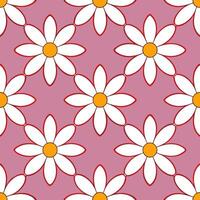 Bold summer flowers seamless pattern with oversized blooms and contrasting colors for dramatic designs concept as Dramatic summer flowers pattern with oversized blooms and bold col Seamless Set vector