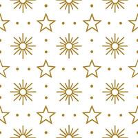 New Year seamless pattern with gold 2023 numbers sparkling stars and celebratory elements for a refined celebration feel concept as Refined New Year pattern with 2023 numbers spark Seamless Set vector
