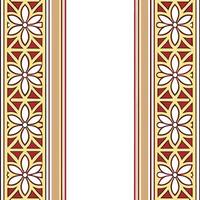 Traditional textiles seamless pattern with elegant borders and subtle color accents for a refined cultural aesthetic concept as Elegant traditional textiles with borders and subtle Seamless Set vector