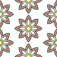 Cultural embroidery seamless pattern with bold floral threads and traditional stitching techniques for an elegant design concept as Bold floral threadwork in cultural embroidery wi Seamless Set vector