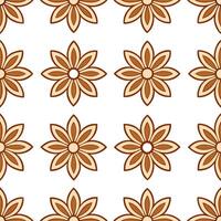 Traditional textiles seamless pattern with floral motifs and earthy tones for a rustic nature inspired look concept as Rustic traditional textile patterns with floral motifs and ea Seamless Set vector