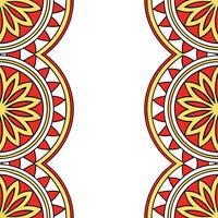 Local motifs seamless pattern with intricate details and bold color accents for a striking cultural visual concept as Intricate details in local motifs with bold color accents for Seamless Set vector
