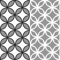 Design a seamless pattern incorporating vintage checkerboard with geometric shapes in monochromatic shades for a modern twist. concept as Create a repeating pattern that combines c Seamless Set vector