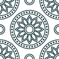 Ethnic graphics seamless pattern with traditional symbols and modern design elements for a fusion cultural aesthetic concept as Traditional symbols combined with modern design elem Seamless Set vector