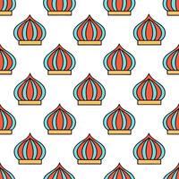 Traditional symbols seamless pattern with bold line work and vibrant hues for a modern cultural design concept as Bold line work and vibrant hues with traditional symbols create a Seamless Set vector