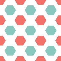 Retro polygon seamless pattern bold pastel colors on white background suitable for vibrant designs concept as Designing seamless tile with retro polygons in bold pastel colors on w Seamless Set vector