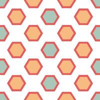 Pastel retro polygon seamless pattern soft hues on white background ideal for wedding invitations concept as Designing seamless tile with retro polygons in soft hues on white backg Seamless Set vector