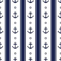 Create a seamless pattern featuring vintage stripes with a nautical theme in navy and white. concept as Design a repeating pattern with vintage stripes in navy and white incorporat Seamless Set vector