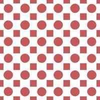 Illustrate a seamless pattern featuring vintage checkerboard and polka dots in contrasting colors for a playful design. concept as Design a repeating pattern that merges classic ch Seamless Set vector