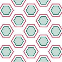 Retro polygon seamless tiles metallic colors on white background perfect for luxury designs concept as Creating retro seamless tile with polygon shapes in metallic colors on white Seamless Set vector