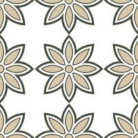 Ethnic graphics seamless pattern with abstract floral motifs and muted color palettes for a modern cultural aesthetic concept as Abstract floral motifs with muted colors in ethnic Seamless Set vector