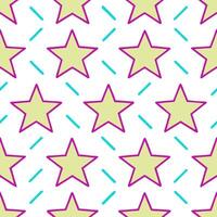 Design a seamless pattern featuring retro gradients with geometric shapes in vibrant neon colors for a bold 80s aesthetic. concept as Create a repeating pattern combining vivid neo Seamless Set vector