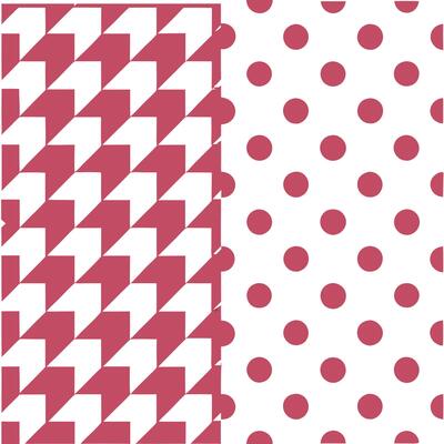 Create a seamless pattern featuring vintage houndstooth with polka dots in contrasting colors for a playful fabric design. concept as Develop a repeating pattern that combines trad Seamless Set