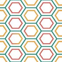 Retro polygon seamless tile pattern vibrant colors isolated white background ideal for modern textiles concept as Creating seamless tile pattern featuring retro geometric polygons Seamless Set vector