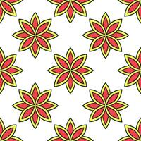 Ethnic graphics seamless pattern with abstract brush strokes and vibrant color palettes for a dynamic cultural look concept as Abstract brush strokes with vibrant colors in ethnic Seamless Set vector