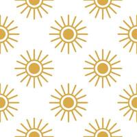 Golden sun rays seamless tile pattern with highlights and soft hues symbolizing a rejuvenating spring morning concept as Golden sun rays with soft hues create a seamless spring til Seamless Set vector