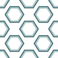 Retro polygon seamless pattern cool tones on white background ideal for calming designs concept as Designing seamless tile with retro polygons in cool tones on white background for Seamless Set vector