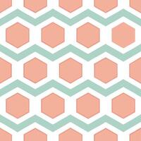 Abstract retro polygon seamless pattern complementary pastels on white background perfect for soft designs concept as Creating abstract seamless tile with retro polygons in complem Seamless Set vector