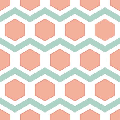 Abstract retro polygon seamless pattern complementary pastels on white background perfect for soft designs concept as Creating abstract seamless tile with retro polygons in complem Seamless Set