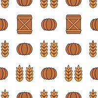 Cozy knitted blanket seamless tile pattern with autumn colors and textured details concept as Autumn colors and textured details in a cozy knitted blanket create a seamless tile pa Seamless Set vector