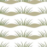 Beach dunes and coastal grasses seamless tile pattern with soft natural hues and a serene atmosphere concept as Coastal grasses and soft beach dunes create a seamless tile pattern Seamless Set vector