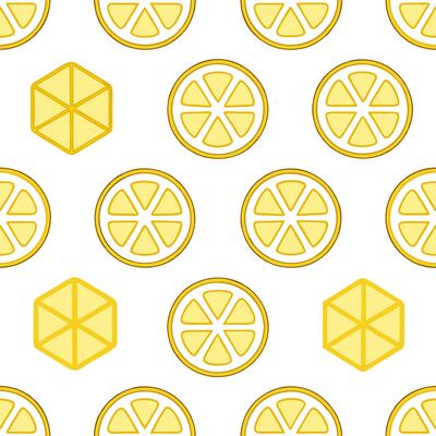 Cool lemonade and ice cubes seamless tile pattern with refreshing yellow hues for a hot summer day concept as Lemonade with ice cubes and refreshing yellow hues creates a seamless Seamless Set