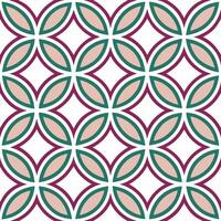 Retro geometric seamless tile pattern intricate line art on white background ideal for contemporary designs concept as Designing seamless tile with retro geometric patterns and int Seamless Set vector