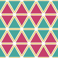 Vibrant retro polygon seamless tiles triadic colors on white background ideal for dynamic designs concept as Designing vibrant seamless tile with retro polygons in triadic colors o Seamless Set vector