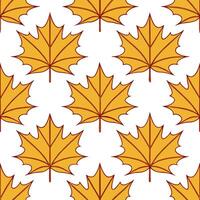 Golden maple leaves seamless tile pattern with intricate details and rich hues of orange and yellow concept as Intricate golden maple leaves in rich orange and yellow hues form a s Seamless Set vector