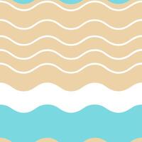 Serene beach waves seamless tile pattern with gentle rolling waves and soft golden sand concept as Gentle rolling waves meet soft golden sand in this serene seamless tile pattern c Seamless Set vector