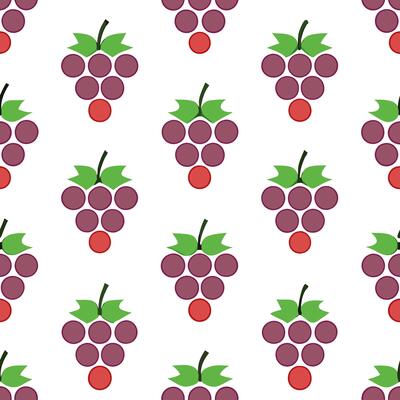 Bright juicy grapes seamless tile pattern with green purple and red hues for a refreshing summer touch concept as Grapes in green purple and red hues create a juicy seamless tile p Seamless Set