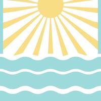 Sunny beach seamless tile pattern with soft sand gentle waves and bright sun rays concept as Soft sand gentle waves and sun rays create a sunny beach seamless tile pattern evoking Seamless Set vector
