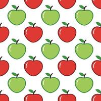 Vibrant autumn apples seamless tile pattern with juicy red and green apples for a fresh fall look concept as Juicy red and green apples create a vibrant autumn apples seamless tile Seamless Set vector