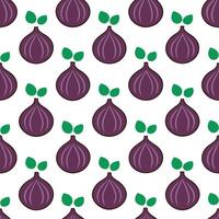 Juicy fig and grape seamless tile pattern with rich colors and autumn vibes concept as Rich colored figs and grapes create a juicy fig and grape seamless tile pattern perfect for a Seamless Set vector