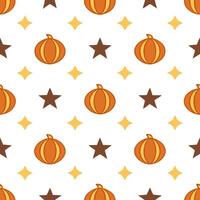 Rustic harvest moons and stars seamless tile pattern with warm autumn colors concept as Harvest moons and stars in warm autumn colors create a rustic seamless tile pattern perfect Seamless Set vector
