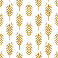 Harvest wheat seamless tile pattern with golden wheat stalks and autumn textures concept as Golden wheat stalks with autumn textures create a harvest wheat seamless tile pattern pe Seamless Set vector