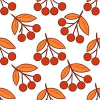 Cozy knitted mittens seamless tile pattern with autumn colors and warm textures concept as Autumn colors and warm textures in cozy knitted mittens create a seamless tile pattern pe Seamless Set vector