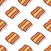 Cozy autumn knitted blanket seamless tile pattern with warm colors and textured details concept as Warm colors and textured knit details create a cozy autumn knitted blanket seamle Seamless Set 2 vector