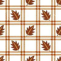 Autumn leaves and acorns seamless tile pattern with rich brown and orange tones concept as Rich brown and orange autumn leaves and acorns create a seamless tile pattern perfect for Seamless Set vector