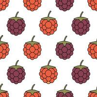 Autumn berries seamless tile pattern with rich reds purples and earthy tones concept as Rich red purple and earthy toned autumn berries create a vibrant seamless tile pattern for f Seamless Set vector