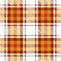 Cozy autumn plaid blanket seamless tile pattern with warm colors and classic design concept as Warm colors and classic plaid design create a cozy autumn plaid blanket seamless tile Seamless Set vector