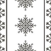 Vintage inspired snowflake seamless tile pattern with ornate details and muted colors concept as Vintage inspired snowflakes with ornate details and muted colors create a seamless Seamless Set vector