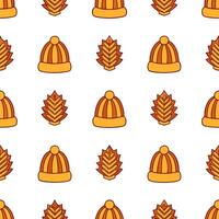 Cozy knitted blanket and pinecone seamless tile pattern with warm autumn tones concept as Warm toned knitted blankets paired with pinecones create a cozy seamless tile pattern perf Seamless Set vector