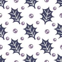 Frost covered berries seamless tile pattern with icy accents and winter hues concept as Icy accents on frost covered berries create a seamless tile pattern with winter hues for coz Seamless Set vector