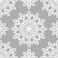 Elegant snowflake lace seamless tile pattern with intricate patterns and soft white tones concept as Intricate lace like snowflakes with soft white tones create an elegant seamless Seamless Set vector
