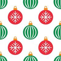 Classic Christmas ornament seamless tile pattern with vibrant colors and festive designs concept as Vibrant Christmas ornaments create a classic seamless tile pattern with festive Seamless Set vector