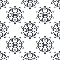 Elegant snowflake and lace seamless tile pattern with intricate details and frosty accents concept as Intricate lace details on elegant snowflakes create a seamless tile pattern wi Seamless Set vector