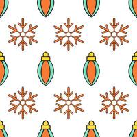 Cozy holiday lights and snowflake seamless tile pattern with warm glowing accents concept as Warm glowing holiday lights paired with snowflakes create a cozy seamless tile pattern Seamless Set vector