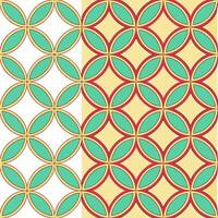Moroccan geometric patterns and colorful tiles seamless tile pattern with vibrant accents concept as Vibrant accents highlight Moroccan geometric patterns intertwined with colorful Seamless Set vector