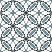 Scandinavian Nordic floral patterns and geometric shapes seamless tile design with cool tones concept as Cool tones highlight Scandinavian Nordic floral patterns intertwined with g Seamless Set vector